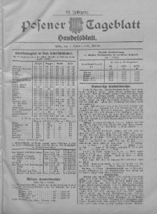 Posener Tageblatt. Handelsblatt 1903.10.01 Jg.42
