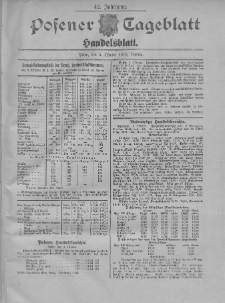 Posener Tageblatt. Handelsblatt 1903.10.03 Jg.42