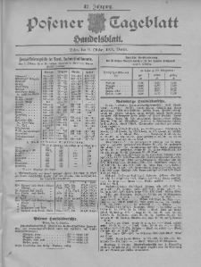 Posener Tageblatt. Handelsblatt 1903.10.08 Jg.42