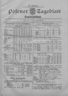 Posener Tageblatt. Handelsblatt 1903.10.09 Jg.42