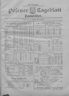 Posener Tageblatt. Handelsblatt 1903.10.23 Jg.42