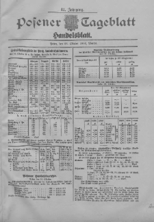 Posener Tageblatt. Handelsblatt 1903.10.26 Jg.42