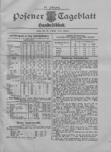 Posener Tageblatt. Handelsblatt 1903.10.29 Jg.42
