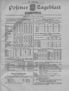 Posener Tageblatt. Handelsblatt 1903.10.30 Jg.42