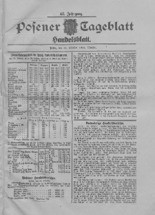 Posener Tageblatt. Handelsblatt 1903.10.31 Jg.42