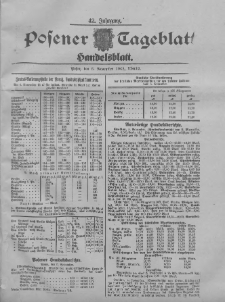 Posener Tageblatt. Handelsblatt 1903.10.05 Jg.42