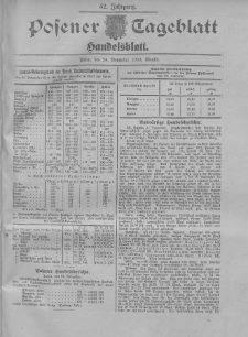 Posener Tageblatt. Handelsblatt 1903.11.24 Jg.42