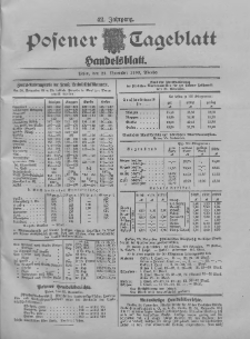 Posener Tageblatt. Handelsblatt 1903.11.25 Jg.42