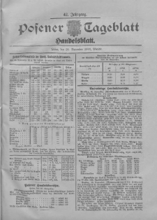 Posener Tageblatt. Handelsblatt 1903.11.26 Jg.42