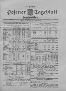 Posener Tageblatt. Handelsblatt 1903.12.02 Jg.42