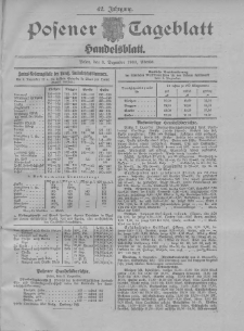 Posener Tageblatt. Handelsblatt 1903.12.03 Jg.42