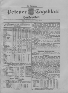 Posener Tageblatt. Handelsblatt 1903.12.05 Jg.42