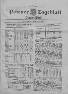 Posener Tageblatt. Handelsblatt 1903.12.17 Jg.42