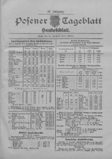Posener Tageblatt. Handelsblatt 1903.12.21 Jg.42