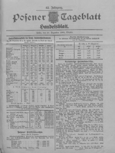 Posener Tageblatt. Handelsblatt 1903.12.24 Jg.42