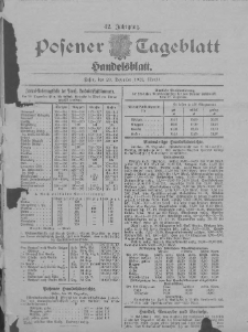 Posener Tageblatt. Handelsblatt 1903.12.29 Jg.42