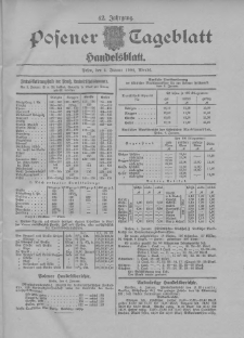 Posener Tageblatt. Handelsblatt 1904.01.04 Jg.42