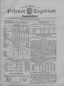Posener Tageblatt. Handelsblatt 1904.01.07 Jg.42