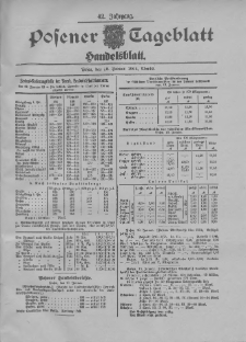 Posener Tageblatt. Handelsblatt 1904.01.13 Jg.42