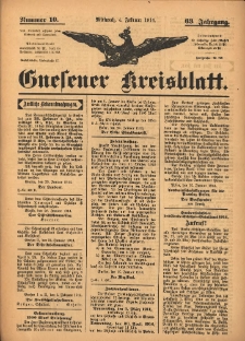 Gnesener Kreisblatt 1914.02.04 Jg.63 Nr10
