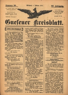 Gnesener Kreisblatt 1914.02.04 Jg.63 Nr10