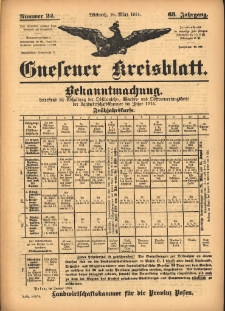 Gnesener Kreisblatt 1914.03.18 Jg.63 Nr22