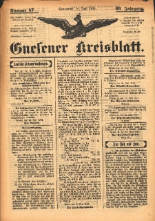 Gnesener Kreisblatt 1914.07.18 Jg.63 Nr57