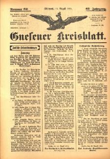 Gnesener Kreisblatt 1914.08.19 Jg.63 Nr69