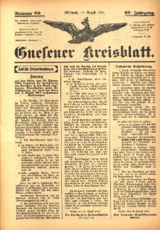 Gnesener Kreisblatt 1914.08.19 Jg.63 Nr69