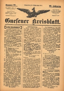 Gnesener Kreisblatt 1914.09.19 Jg.63 Nr79
