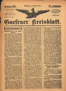 Gnesener Kreisblatt 1914.12.02 Jg.63 Nr103