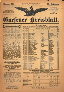 Gnesener Kreisblatt 1914.12.19 Jg.63 Nr108