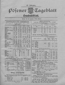 Posener Tageblatt. Handelsblatt 1904.01.18 Jg.42