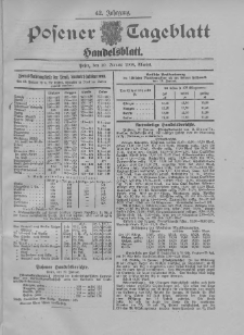 Posener Tageblatt. Handelsblatt 1904.01.19 Jg.42
