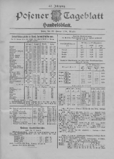 Posener Tageblatt. Handelsblatt 1904.01.20 Jg.42