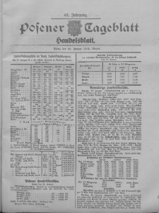Posener Tageblatt. Handelsblatt 1904.01.28 Jg.42