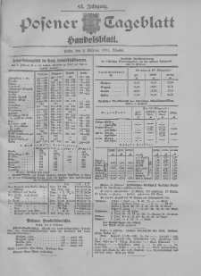 Posener Tageblatt. Handelsblatt 1904.02.03 Jg.42