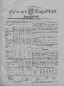 Posener Tageblatt. Handelsblatt 1904.03.05 Jg.42