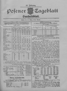 Posener Tageblatt. Handelsblatt 1904.03.10 Jg.42