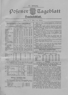 Posener Tageblatt. Handelsblatt 1904.03.12 Jg.42