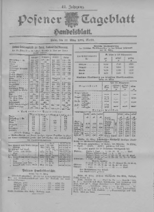 Posener Tageblatt. Handelsblatt 1904.03.16 Jg.42