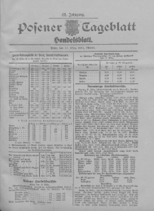 Posener Tageblatt. Handelsblatt 1904.03.17 Jg.42