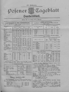 Posener Tageblatt. Handelsblatt 1904.03.18 Jg.42