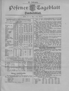 Posener Tageblatt. Handelsblatt 1904.03.19 Jg.42