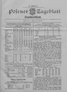 Posener Tageblatt. Handelsblatt 1904.03.24 Jg.42