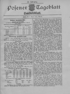 Posener Tageblatt. Handelsblatt 1904.04.05 Jg.42