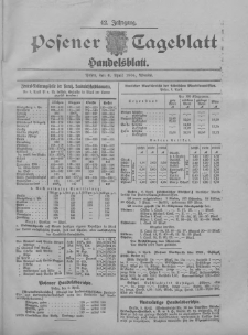 Posener Tageblatt. Handelsblatt 1904.04.06 Jg.42