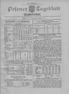 Posener Tageblatt. Handelsblatt 1904.04.21 Jg.42