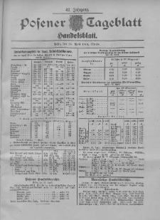Posener Tageblatt. Handelsblatt 1904.04.25 Jg.42