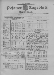 Posener Tageblatt. Handelsblatt 1904.05.03 Jg.42